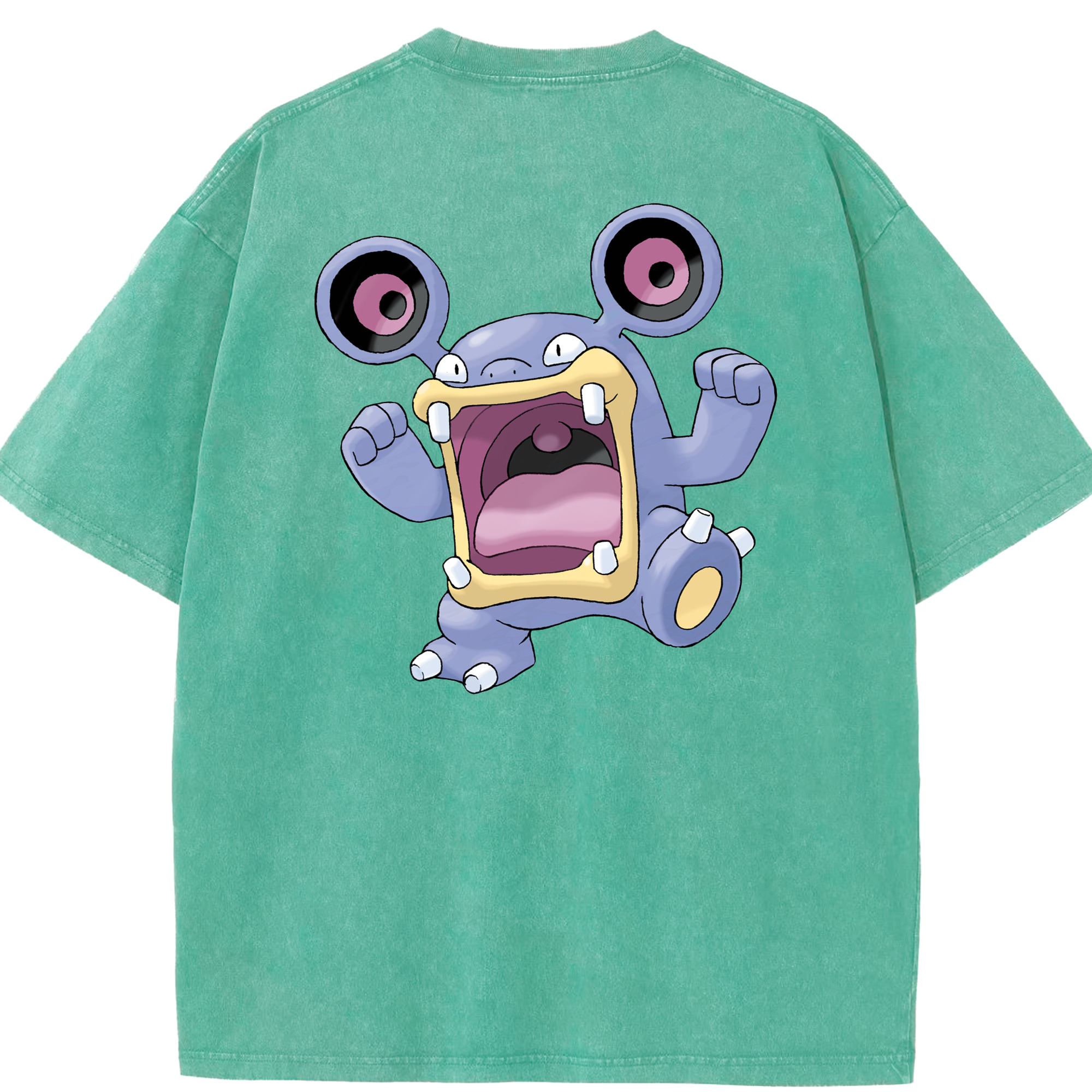 （画像用） ポケットモンスター Pokémon 綿100% ヴィンテージ風 半袖Tシャツ（背面プリント）
